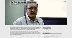 Desktop Screenshot of drsubhankarchowdhury.com